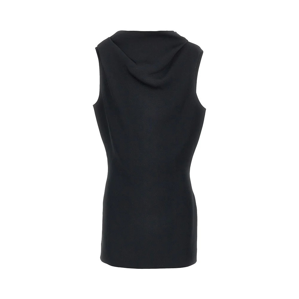 Khaite Crepe Satin Mini Dress